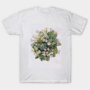 Primroses watercolour painting T-Shirt